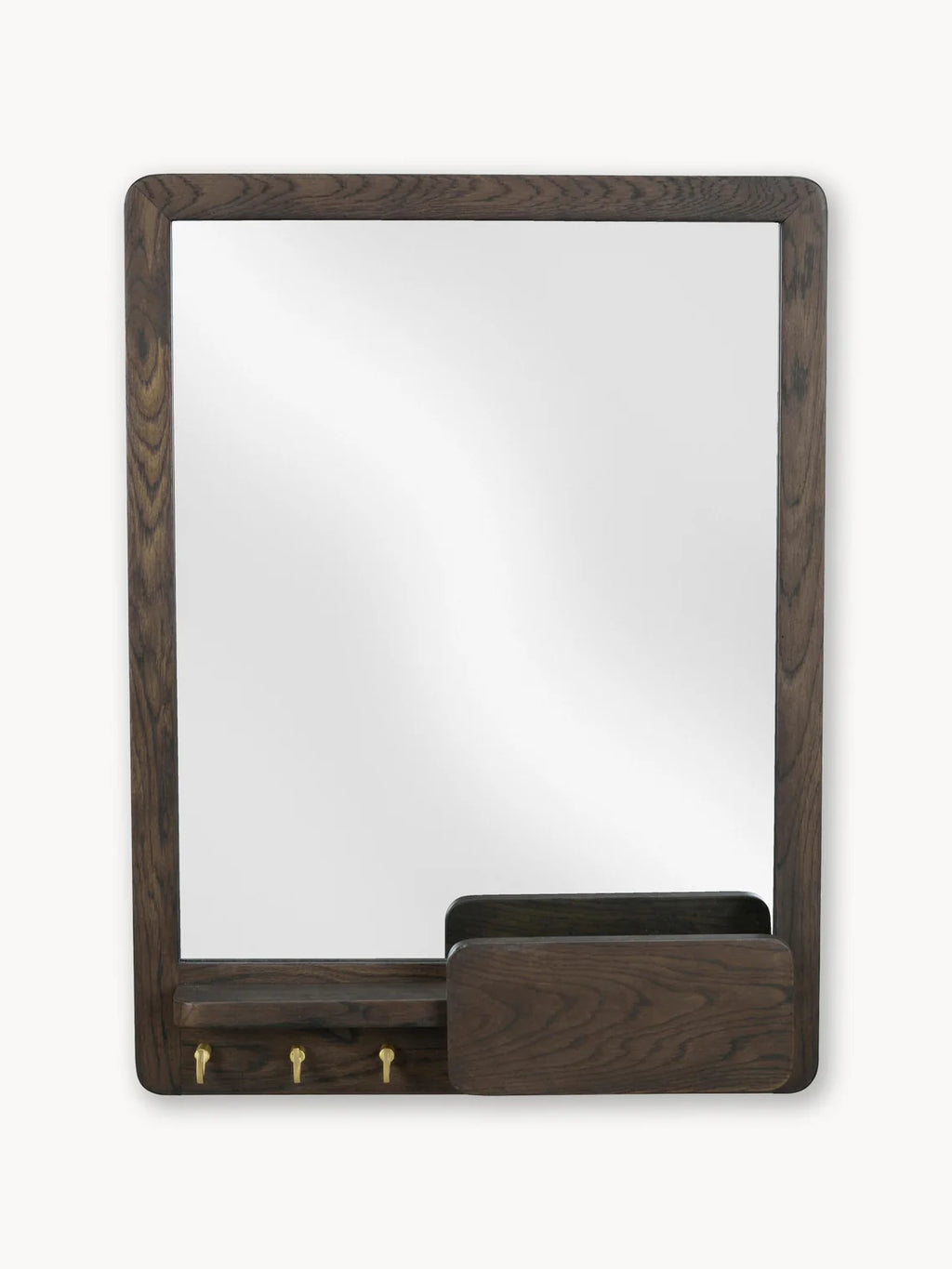 Inverness oak wall mirror