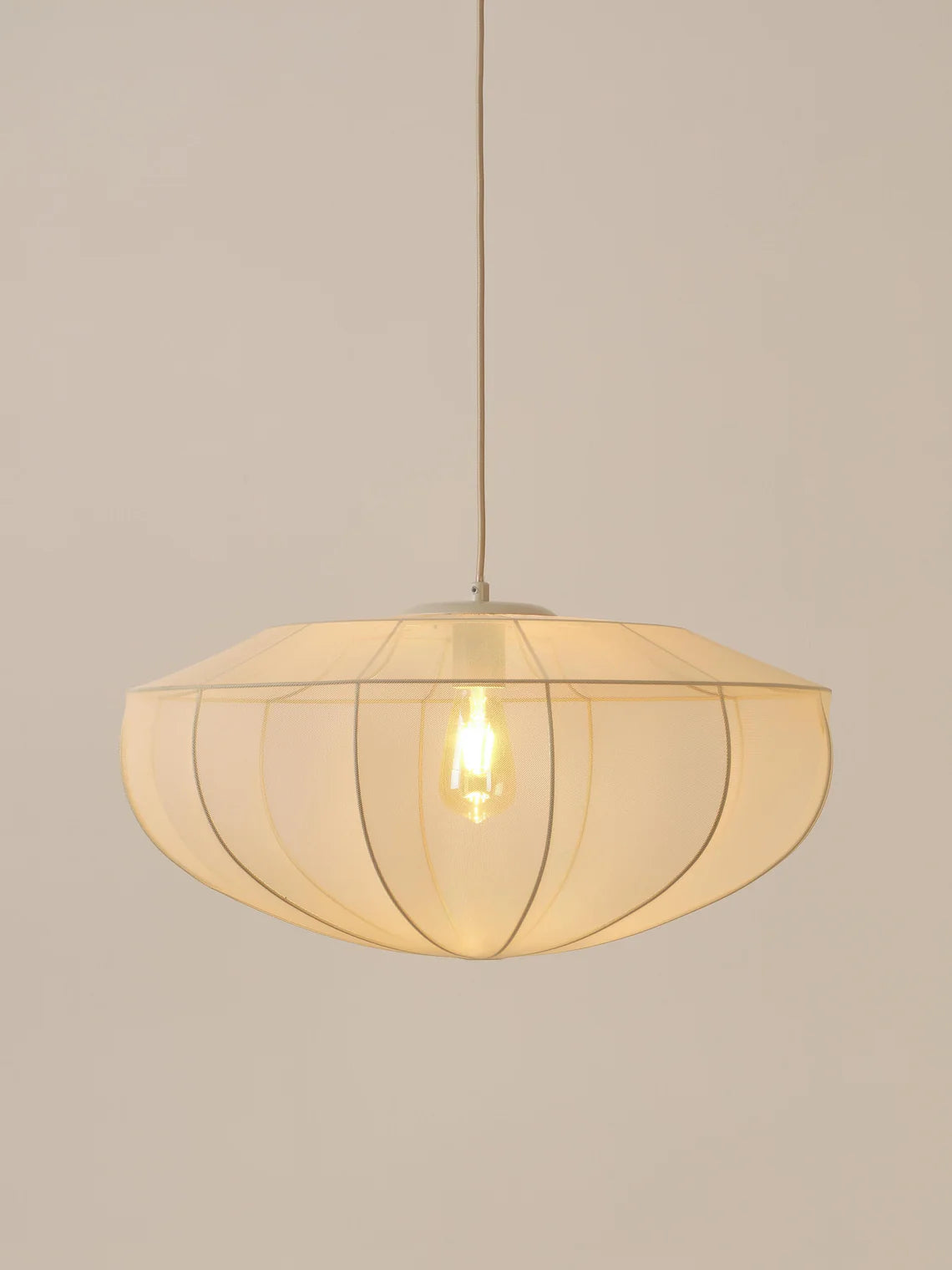 Beautiful tulle pendant light