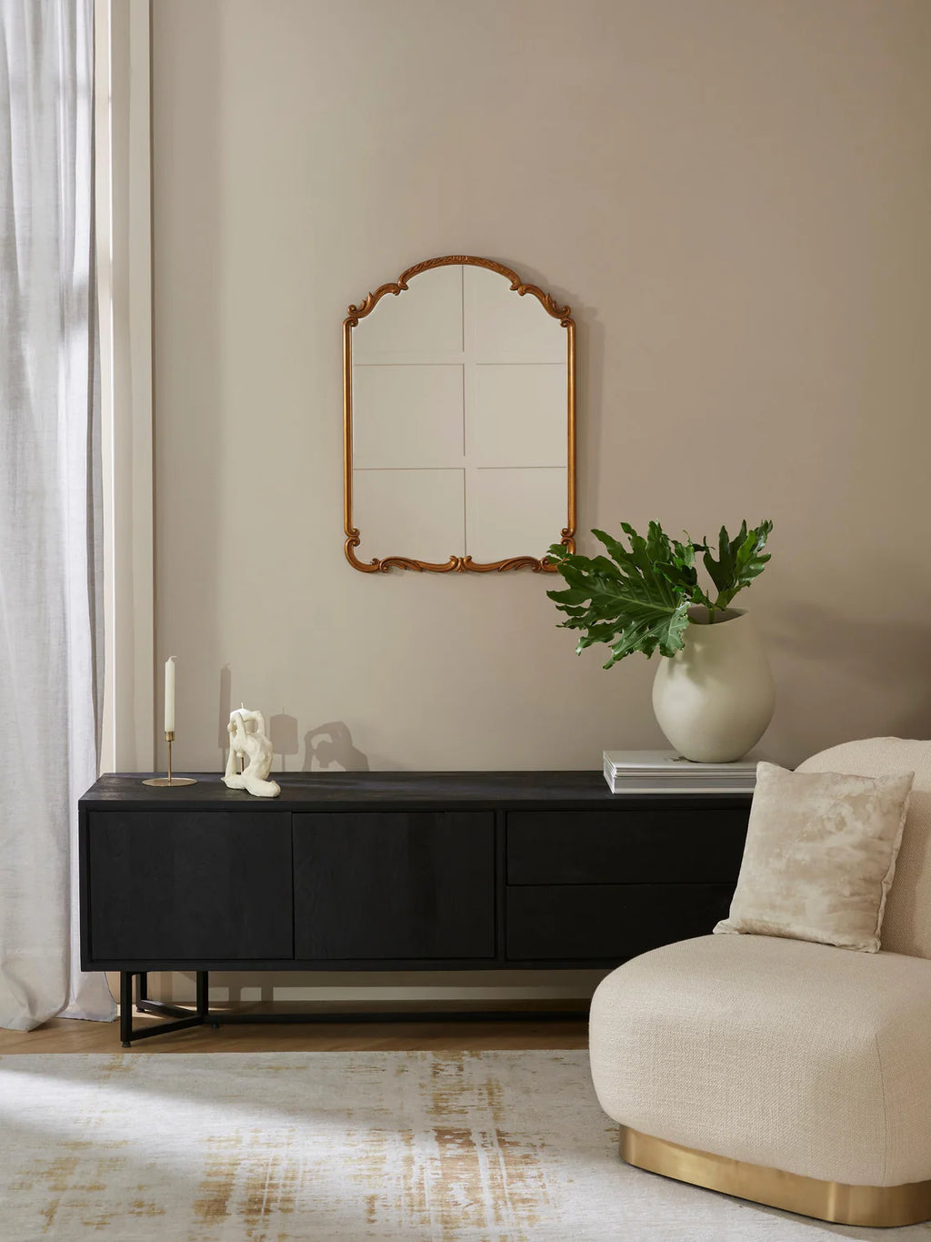 Francesca baroque wall mirror