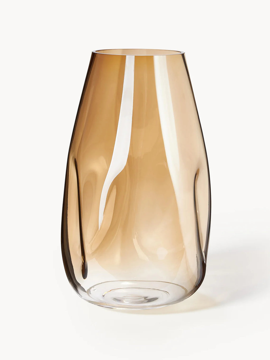 Large mouth-blown chandelier vase