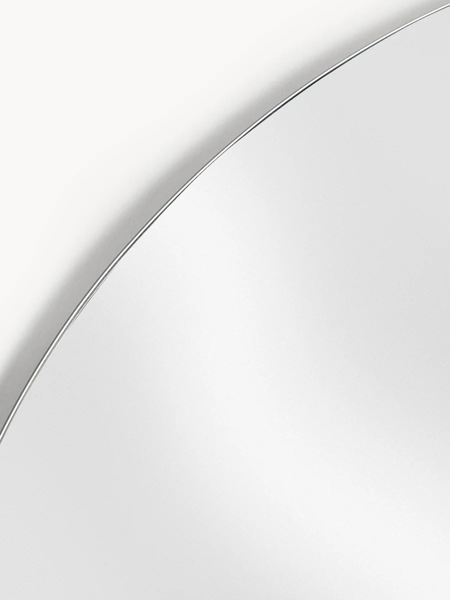 Lia frameless organic-shaped wall mirror