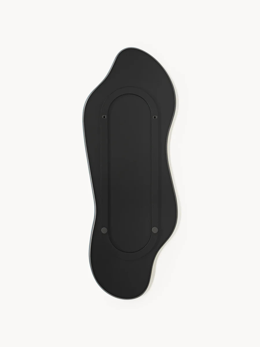Lia frameless organic-shaped wall mirror