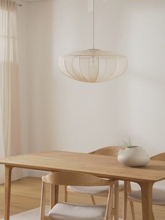 Beautiful tulle pendant light